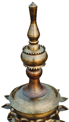 Copper Market - Deepam - Floor Lamp from Kerala Sutra Collection by Sahil & Sarthak